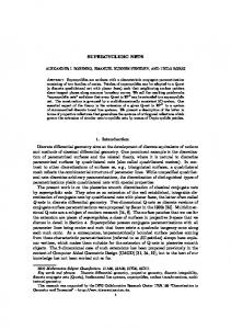 SUPERCYCLIDIC NETS 1. Introduction Discrete differential ... - arXiv