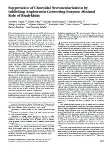 Suppression of Choroidal Neovascularization by ... - Semantic Scholar
