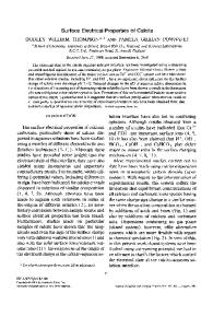 Surface Electrical Properties of Calcite - Science Direct