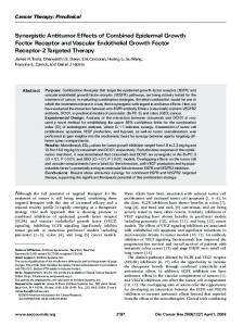 Synergistic Antitumor Effects of Combined Epidermal Growth Factor ...