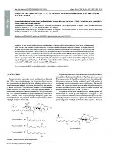 SYNTHESIS AND ANTIFUNGAL ACTIVITY OF PALMITIC ACID ...