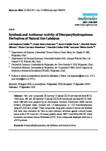 Synthesis and Antitumor Activity of ... - Semantic Scholar