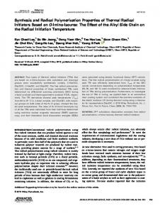 Synthesis and Radical Polymerization Properties of