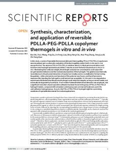 Synthesis, characterization, and application of ... - Semantic Scholar