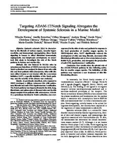 Targeting ADAM?17/notch signaling abrogates the development of ...