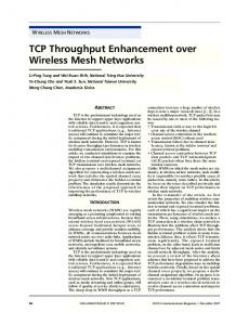 TCP Throughput Enhancement over Wireless Mesh Networks