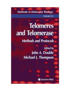 Telomeres and Telomerase Telomeres and Telomerase