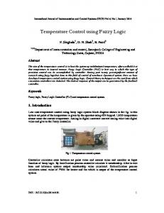 Temperature Control using Fuzzy Logic