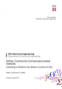 Tether Control for Unmanned Aerial Vehicle