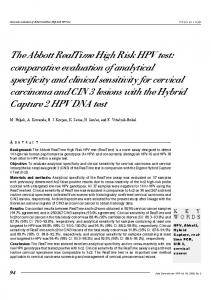 The Abbott RealTime High Risk HPV test - Semantic Scholar