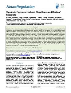 The Acute Electrocortical and Blood Pressure ... - NeuroRegulation