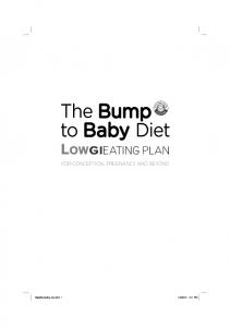 The Bump to Baby Diet - Glycemic Index