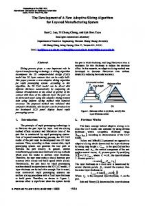 The Development of A New Adaptive Slicing Algorithm for Layered ...