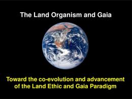 The Gaia Theory - Entrepreneurial Earth