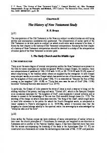 The History of New Testament Study - BiblicalStudies.org.uk