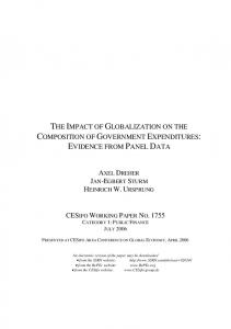 the impact of globalization on the composition of government ... - SSRN