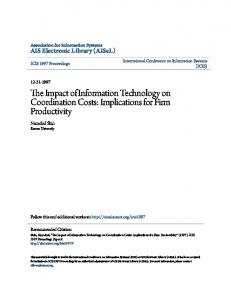 The Impact of Information Technology on ... - Semantic Scholar