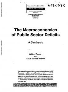 The Macroeconomics of Public Sector Deficits
