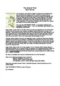 The Orchid Thief Book Review - Bribie Island Orchid Society