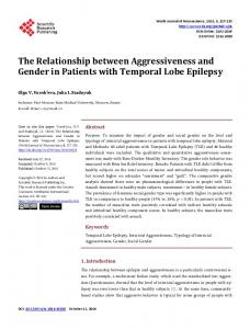 The Relationship between Aggressiveness and ... - Semantic Scholar
