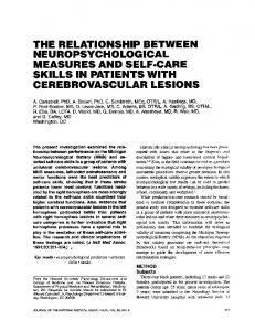 the relationship between cerebrovascular lesions - NCBI
