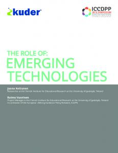 The role of emerging technologies - 2015 International Symposium