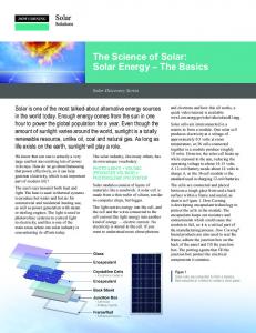 The Science of Solar: Solar Energy - The Basics
