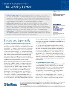 The Weekly Letter - Merrill Lynch