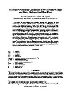 Thermal Performance Comparison Between Water
