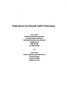 Ticket Servers for Network Traffic Prioritization - CiteSeerX