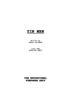 TIN MEN - Daily Script