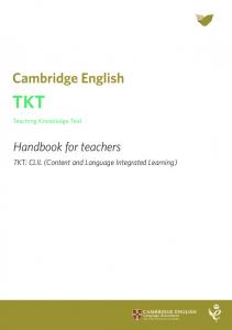 TKT CLIL handbook - Cambridge English