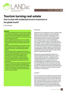 Tourism turning real estate - LANDac