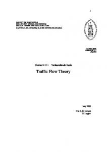 Traffic Flow Theory - KU Leuven