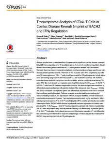 Transcriptome Analysis of CD4+ T Cells in Coeliac ... - Semantic Scholar