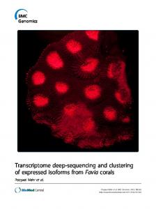 Transcriptome deep-sequencing and clustering of ... - BioMedSearch