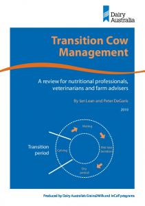 Transition Cow Management - Heytesbury Stockfeeds