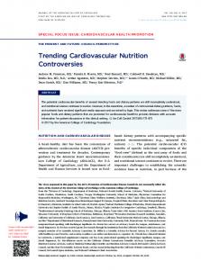 Trending Cardiovascular Nutrition Controversies - European Palm Oil