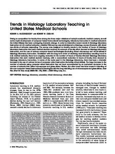 Trends in histology laboratory teaching in ... - Wiley Online Library