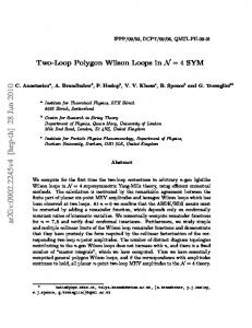 Two-Loop Polygon Wilson Loops in N= 4 SYM