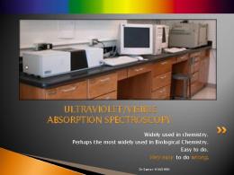 ultraviolet/visible absorption spectroscopy