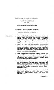 undang-undang republik indonesia nomor 22 tahun 2009 tentang ...