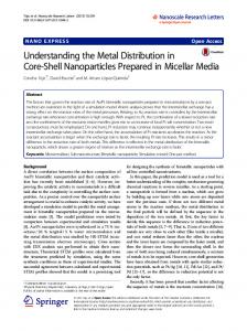 Understanding the Metal Distribution in Core-Shell