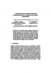 Understanding the Trade-offs of Blending Collaboration Services in ...