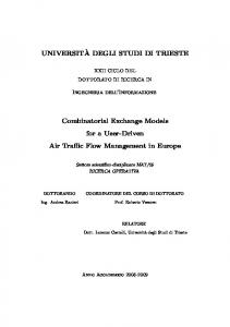 UNIVERSIT`A DEGLI STUDI DI TRIESTE Combinatorial ... - OpenstarTs