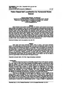 Vision Based Self Localization for Humanoid Robot ... - Journal (UAD
