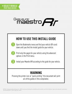 WARNING HOW TO USE THIS INSTALL GUIDE