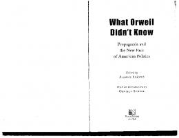 What Orwell Didn't Know