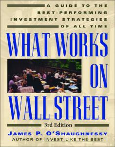 What Works on Wall Street: A Guide to the Best ... - Pc-Freak.Net