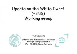 White Dwarfs - MIT